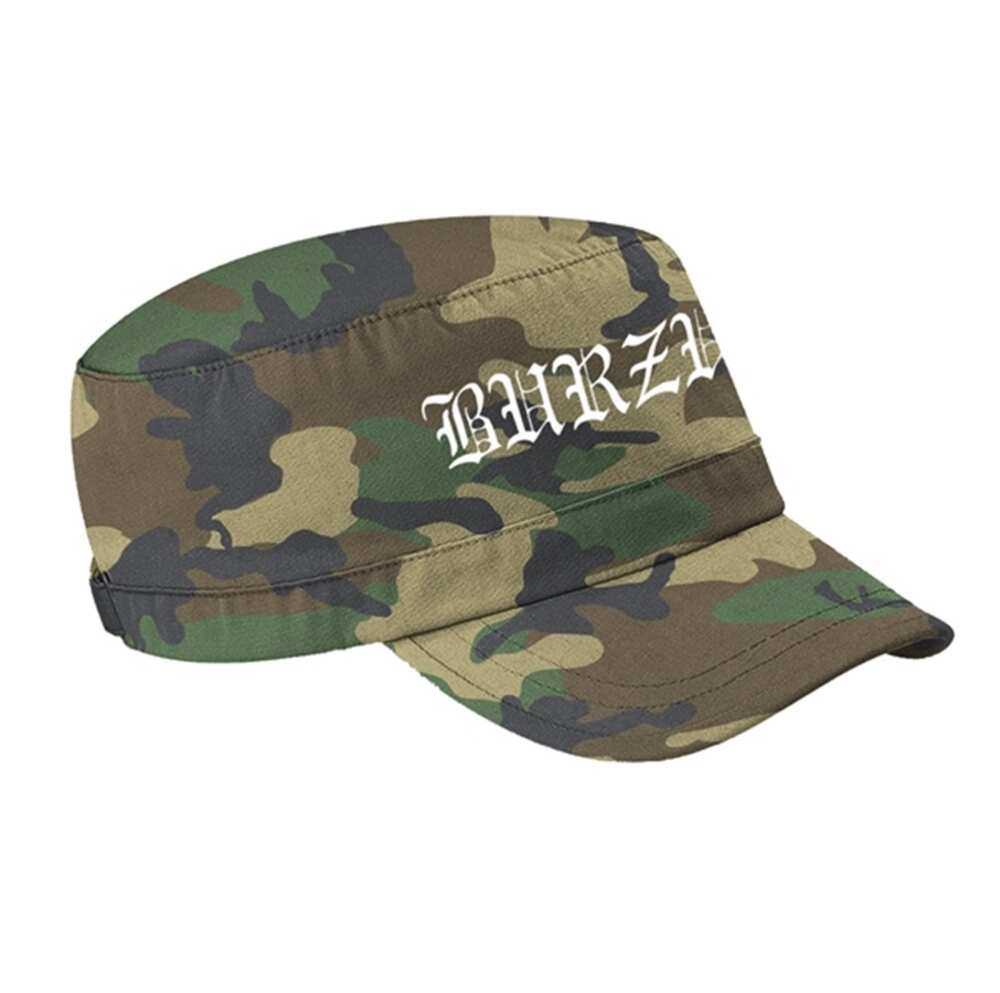 Kšiltovka Burzum - Logo - bílé  /  Camo