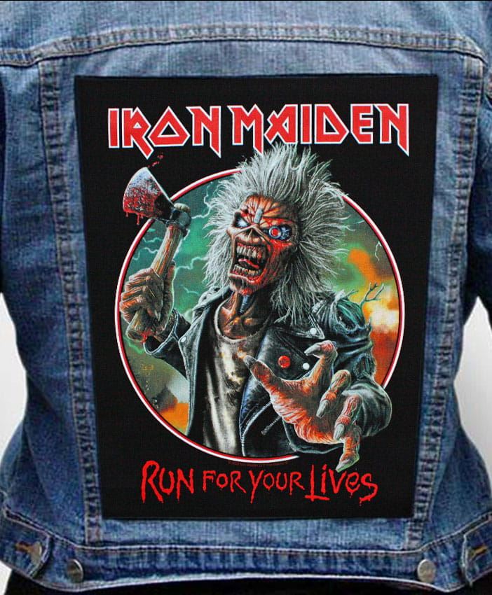 Nášivka na bundu Iron Maiden - Run For Your Lives