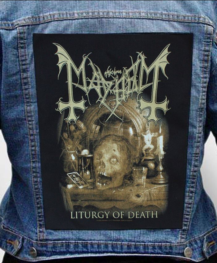 Nášivka na bundu Mayhem - Liturgy Of Death