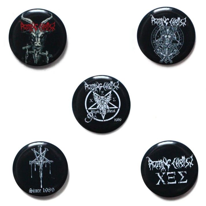 Placka Rotting Christ - We Are The Damned Generation /  sada 5 kusů