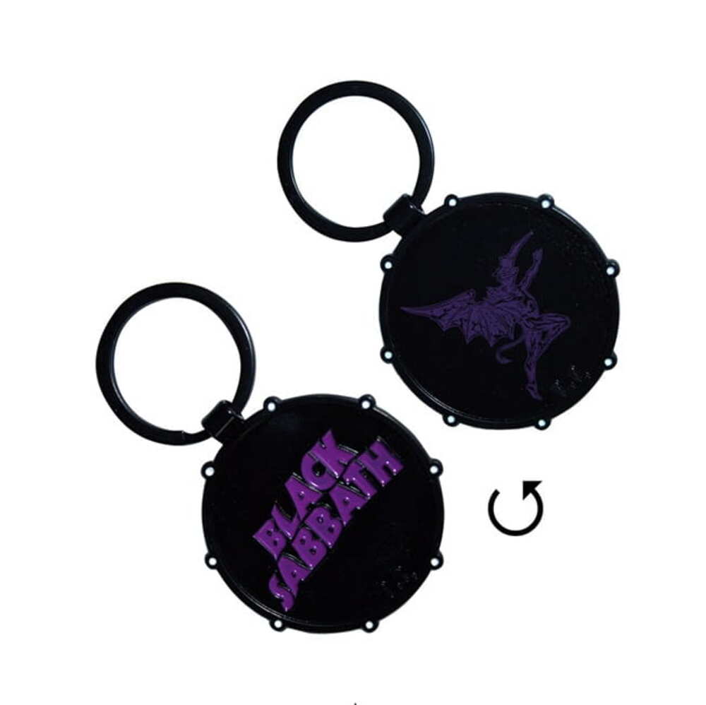 Přívěšek na klíče Black Sabbath - Wavy Logo & Deamon Drum