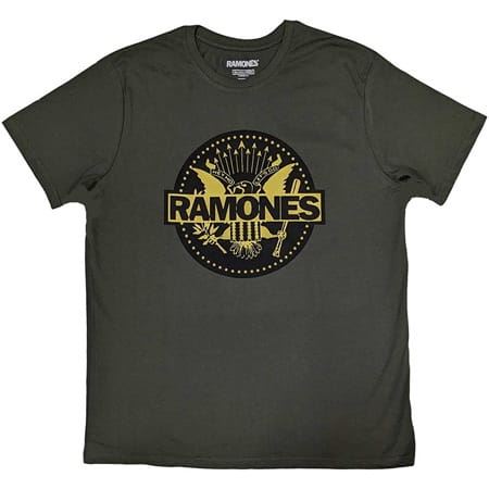 Tričko Ramones - Gold Seal - Zelené