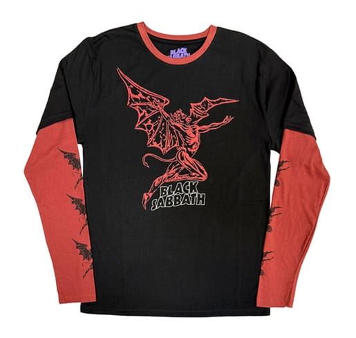 Tričko s dlouhým rukávem Black Sabbath - Red Henry /  černo červené