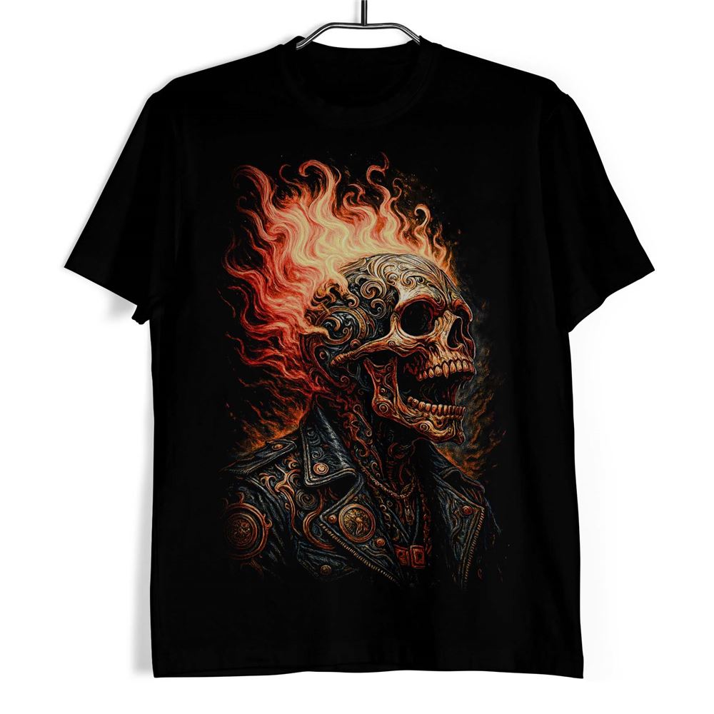 Tričko s lebkou Inferno Rider