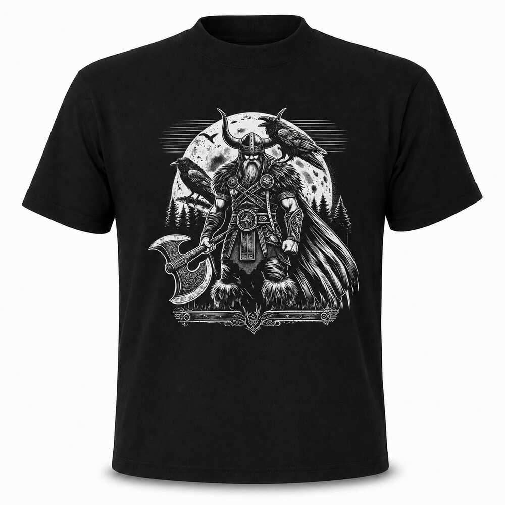Tričko Viking - Válečník s havrany