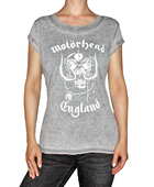 Dámské tričko Motorhead - England - šedé