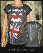 Dámské tričko The Rolling Stones - Tongue Grey - All Print