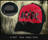 Kšiltovka AC/ DC červená - Logo černé