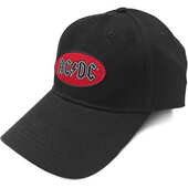 Kšiltovka AC/ DC - Logo ellipse červené