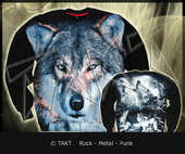 Mikina Wolf Blue - All Print