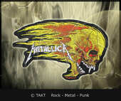 Nášivka Metallica - Flaming Skull