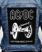 Nášivka na bundu AC/ DC - For Those About To Rock White