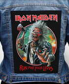 Nášivka na bundu Iron Maiden - Run For Your Lives