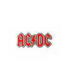 Odznak AC/ DC - Logo červené