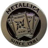 Odznak Metallica - Plaing Card 30th Anniversary