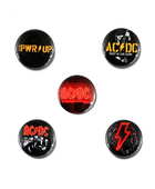 Placka se špendlíkem AC/ DC - Power Up sada 5 kusů