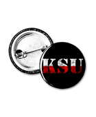 Placka se špendlíkem Ksu - Logo
