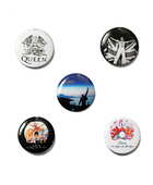 Placka se špendlíkem Queen - Loga - Sadasada 5 kusů
