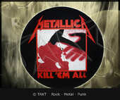 Slipmat Metallica - Kill em All dekorace do gramofonu