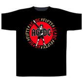 Tričko AC/ DC - Angus Emble - 50 Years