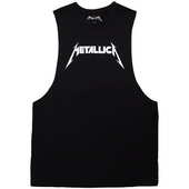 Tričko bez rukávů Metallica - Logo White