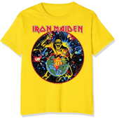 Tričko Iron Maiden - World Piece Tour - žluté