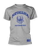 Tričko Metallica - College Crest - Šedé