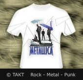 Tričko Metallica - Man In Black bílé