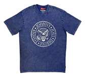 Tričko Ramones - Unpluged Presidential Seal /   Wash - modré