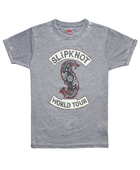 Tričko Slipknot - World Tour šedé