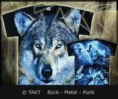 Tričko Wolf modré