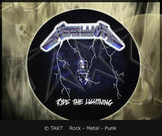 Slipmat Metallica - Ride The Lightning dekorace do gramofonu