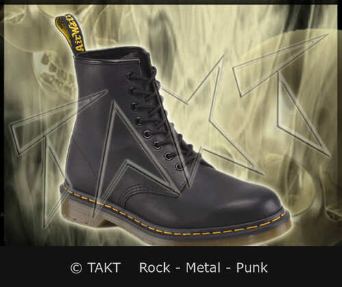 Boty Dr.  Martens 1460 Black Greasy - 8 dírek