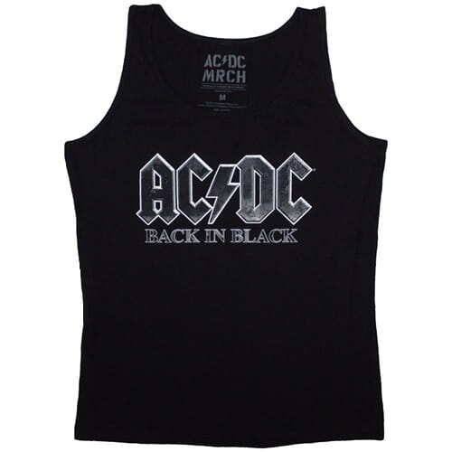 Dámské tričko bez rukávů AC/ DC - Back In Black