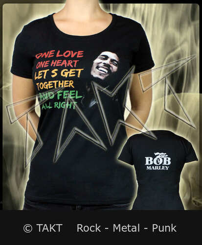 Dámské tričko Bob Marley - One Love One Heart