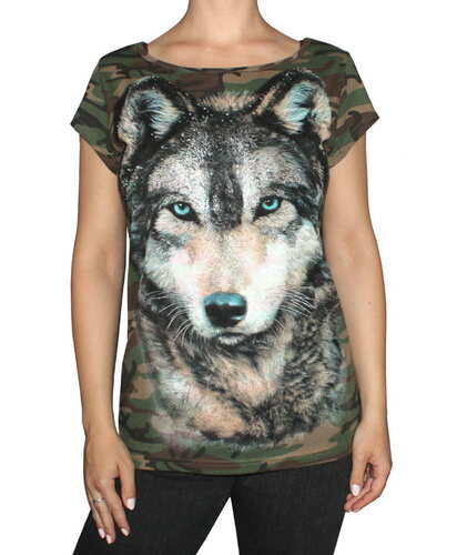 Dámské tričko Wolf 6 Forest Moro