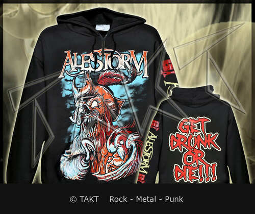 Mikina se zipem Alestorm - Get Drunk Or Die