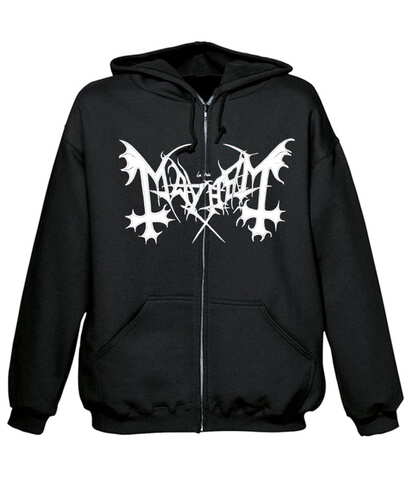 Mikina se zipem Mayhem - De Mysteriis Dom Sathanas