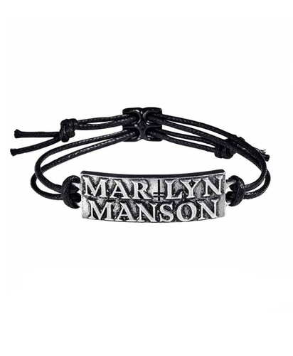 Náramek na ruku Alchemy Marilyn Manson - Logo provázek