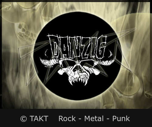 Nášivka kulatá Danzig - Ram Skull