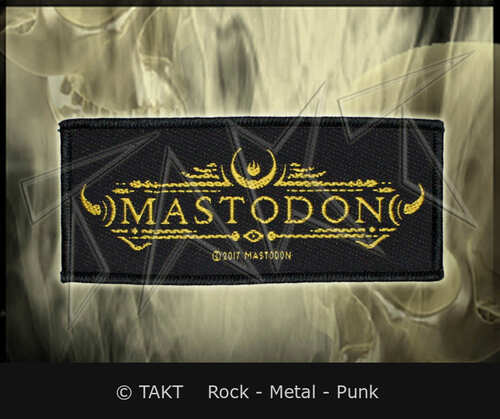 Nášivka Mastodon - Logo zlaté