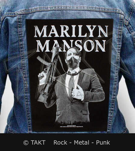Nášivka na bundu Marilyn Manson - Gun