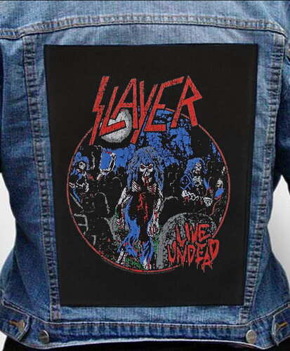 Nášivka na bundu Slayer - Live Undead