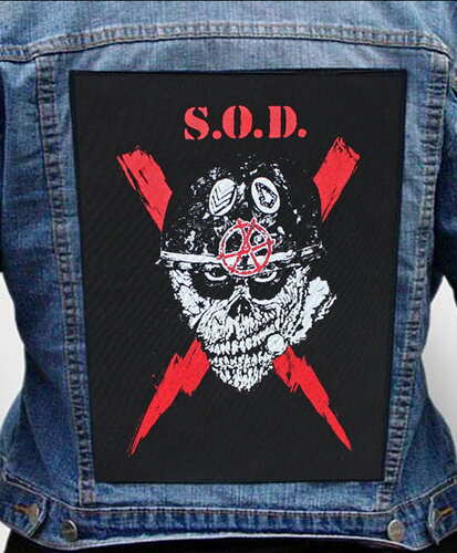 Nášivka na bundu Stormtroopers Of Death - Scrawled Lightning S.  O.  D...