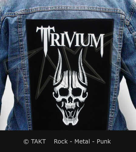 Nášivka na bundu Trivium - Screaming Skull