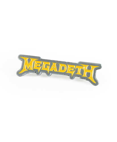 Odznak Megadeth - Logo Yellow