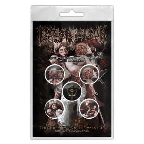 Placka Cradle Of Filth - The Screaming Of The Valkyries /  set 5 kusů
