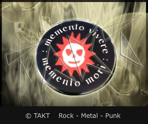 Placka se špendlíkem Luxtorpeda - Memento Vivere.  Memento Mori 2