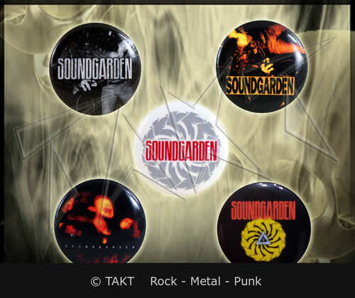Placka se špendlíkem Soundgarden - Badmotorfinger sada 5 kusů
