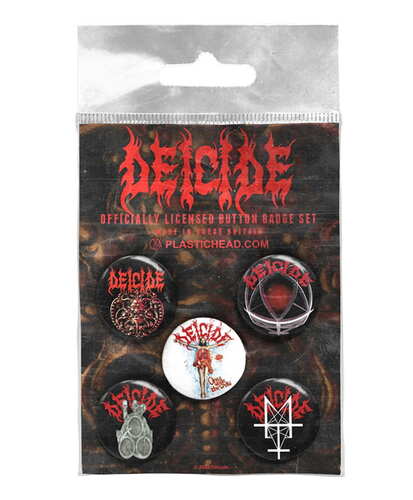 Placky Deicide - Deicide /  set 5 kusů